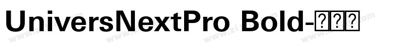 UniversNextPro Bold字体转换
